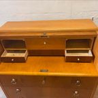 Vintage Rolltop Kast-/ Secretaire Deens thumbnail 8