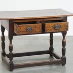 Zeer Mooie Eind 18e Eeuwse Engelse Sidetable thumbnail 8