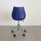 Kartell Maui Design Bureaustoel Blauw Italiaan Modern Stoel thumbnail 7