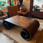 Mid Century Chinese Scroll Salontafel Vintage thumbnail 5