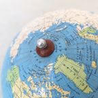 Globe – Houten Voet En Kartonnen Bol – Jaren 70 - (Mm24) thumbnail 4