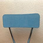 Vintage Formica Blauwe Stoelen thumbnail 4