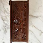 Antiek Houtenkistje, Friese Kerfsnede Houtsnijwerk 1900 thumbnail 10