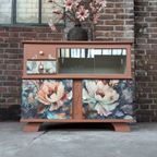 Kastje, Klein Dressoir, Vitrinekast, Commode, Gerestyled thumbnail 3