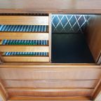 Vintage Deens Teak Houten Wandkast | Dressoir | Highboard thumbnail 6