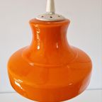 Oranje Vintage Glazen Hanglamp Oranje Hanglamp Retro Design thumbnail 2