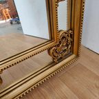 Grote Vintage Goudkleurige Spiegel, Schouwspiegel Badkamerspiegel 103 thumbnail 10