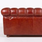 Sculptural Italian Modern Three Seat Leather Sofa / 3-Zitsbank, 1970’S thumbnail 10