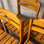 4X Gelakte Grenen Vintage Stoelen, Reliving thumbnail 13