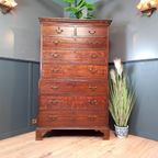 George Iii Chest On Chest Ladekast Uit 1830 thumbnail 7