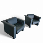 Pair / Trix And Robert Haussmann / Leather Chairs By Knoll thumbnail 5