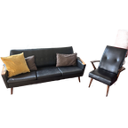 Vintage Zithoek. Bank + Fauteuil thumbnail 2