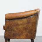 Schapenleren Clubfauteuil In Engelse Stijl Met Karakter En Een Prachtig Patina thumbnail 16