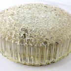 Glashütte Limburg Plafondlamp Plafonniere Amberkleurig Vintage thumbnail 13