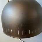 Dijkstra Space Age Hanglamp Met Chrome Frame En Zwart Metalen Kap thumbnail 9