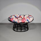 Papasan Rattan Lounge Chair 1970s Width 120 Height 70 Cm thumbnail 16