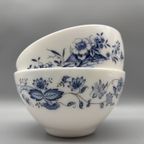 Set Arcopal Schaaltjes Blauw Bloemmotief 2 Stuks thumbnail 3