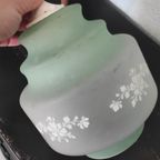 Vintage Hanglamp Matglas Lichtgroen thumbnail 2