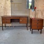 Vintage Vrijstaand Directie Bureau, Reliving thumbnail 11