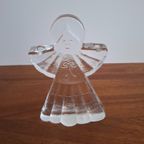 Vintage Ijsglas Engel Kandelaar thumbnail 4