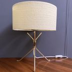 Brass Table Lamp With Round Shade 1960S thumbnail 2