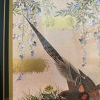Zwart/Goudkleurige Lijst Met Afbeelding Japanse Vogels thumbnail 5
