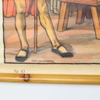 Educatieve Oude Schoolplaat Vaderlandse Geschiedenis Columbus Aan Het Spaanse Hof 94X65Cm thumbnail 7