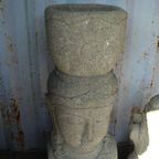 Vrouwelijk Beeld Hoofd | Greenstone thumbnail 5
