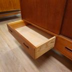 Vintage Deens Highboard Dressoir Teak Kast Kastje thumbnail 9