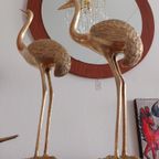 Grote Messing Kraanvogels Kraanvogels Vogels Vintage Prijs/Set thumbnail 7