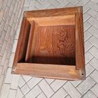 Antieke Wastafel Kast Nachtkastje Met Marmer Plaat Vintage thumbnail 14