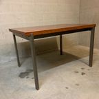 Eettafel "pali" Met Verlengstuk Van Louis Van Teeffelen Voor Wébé 1960. thumbnail 7