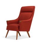 Deens Design Rode Heren Fauteuil Van Johannes Andersen Gemaakt Door Cfc Silkeborg, 1960S thumbnail 9