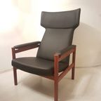 Soren Hansen Model 4365 Wing Chair For Fritz Hansen Denmark 1960S thumbnail 4
