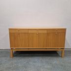 Retro Dressoir Licht Beuken Vintage Stijl Wandkast thumbnail 3