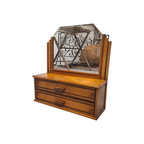Frans Art Deco Hangkastje Met Spiegel thumbnail 5