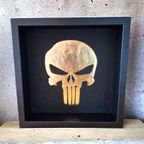 Punisher Skull Verguld 23Ct Goud In Lijst thumbnail 9