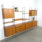 Teak Design Silverschild Modulair Wandsysteem, Vintage Wandkast thumbnail 3