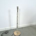 Jaren 70 Glazen Vloerlamp Met Chroom thumbnail 4