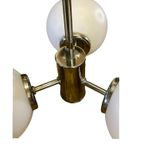 Hanglamp Art Deco, Lamp Met Bollen Opaline Glas, Reliving thumbnail 7