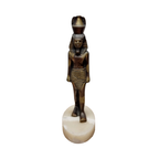 Vintage Bronzen Farao Beeld thumbnail 2
