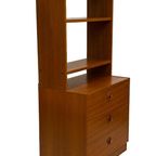Vintage Wandkast Scandinavisch Teak Kastje Lades 1960 Design thumbnail 22