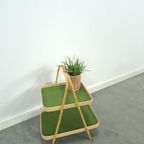 Rotan Dubbele Dienblad Met Groen Blad thumbnail 2