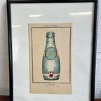Vintage Kartonnen Kaart / Poster Perrier thumbnail 5