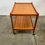 Vintage Deense Trolley / Bijzetmeubel, Teak, Brdr Furbo, 1960's thumbnail 5