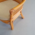 4 X Rattan /webbing Dining Chairs 80s In Beautiful Condition thumbnail 9