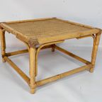 Vintage Coffee Table / Side Table Made Of Rattan thumbnail 2