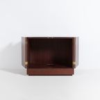 Vintage Unique Bar Cabinet With Brass Markings thumbnail 3