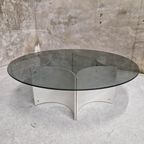 Jaren 70 Spaceage Salontafel Vintage Coffeetable Rookglas thumbnail 6