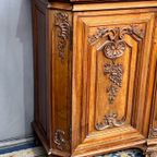 Notenhouten Ladekast In De Stijl Van Louis Xv. thumbnail 2